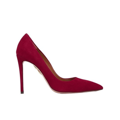 AQUAZZURA SIMPLY IRRESISTIBLE SUEDE PUMPS 红色 麂皮 高跟鞋