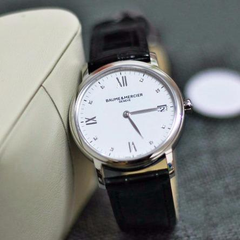 降价！Baume & Mercier 名士 Classima 系列 MOA10146 女士镶钻时装腕表