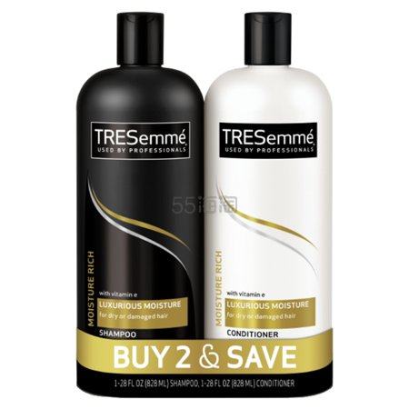 *受欢迎开架*！TRESemme 炫诗 维他命E密集保湿洗发护发套装 828ml*2