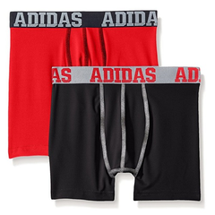 史低价！【美亚直邮】Adidas 阿迪达斯 Climalite 男孩运动内裤 2条装