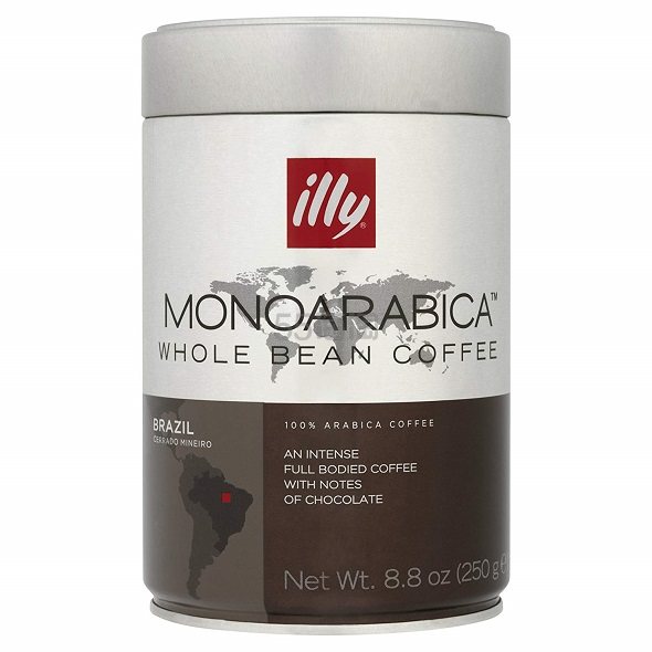 【中亚Prime会员】illy 意利 巴西风味 中度烘焙阿拉比卡咖啡豆 250g*2包