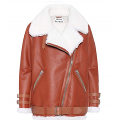反季囤~Acne Studios Velocite leather jacket 焦糖色夹克
