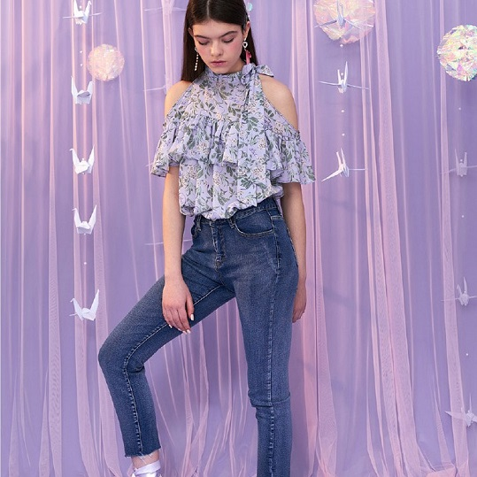 【Red Velvet Irene 机场同款】Citybreeze 蓝色紧身牛仔裤
