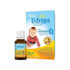 【满减$8+免邮中国】Ddrops 婴儿维生素D3滴剂 90滴