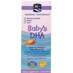 Nordic Naturals 挪帝克 挪威小*婴儿DHA+维生素D3 60ml