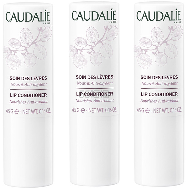 史低【双11】价值£18！Caudalie 欧缇丽 葡萄籽滋养润唇膏 三支装 4.5g×3