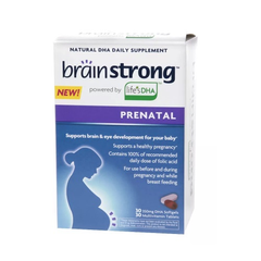 【第2件半价】BrainStrong 孕妇DHA 350mg+复合维生素 30粒+30粒