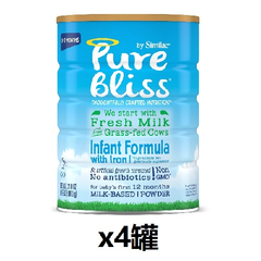 额外7折！【美亚自营】Similac 美国雅培 Pure Bliss高端系列 非转*1段配方奶粉 900g*4罐