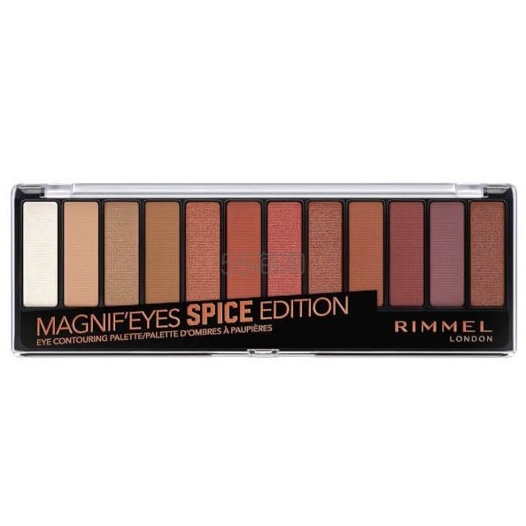 Naked Heat 完美替代！【中亚Prime会员】Rimmel 芮迷 12色眼影盘 色号Spice