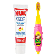 【美国Babyh*en】Nuk 婴幼儿*训练牙膏牙刷套装 粉色