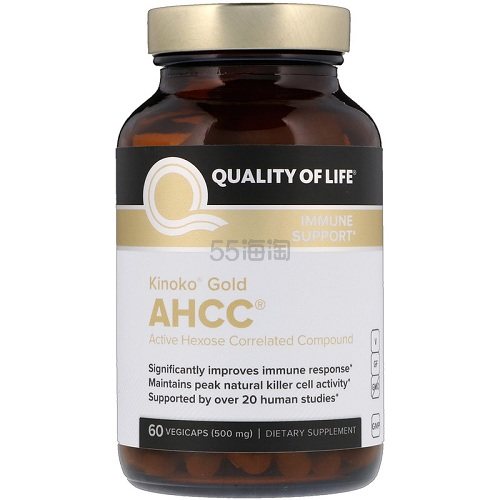 Quality of Life Labs Kinoko 依诺金 AHCC 500mg 60粒