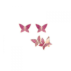 【单件免邮】Swarovski 施华洛世奇 LILIA 前卫不对称蝴蝶造型耳环