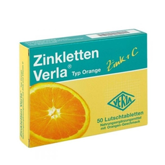 【55专享】Zinkletten Verla 锌+维C橙味咀嚼片 50粒
