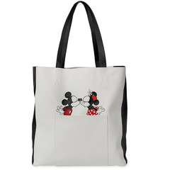 Disney 迪士尼 米奇和米妮人造皮革手提单肩包