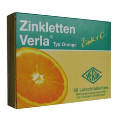 【满减3欧+免邮中国】Zinkletten Verla 橙子补锌含片 50粒