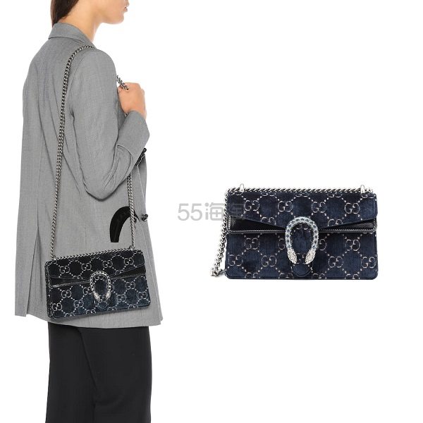 GUCCI Dionysus GG 古驰小号丝绒深蓝色包包