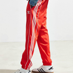 adidas 阿迪达斯红色运动裤