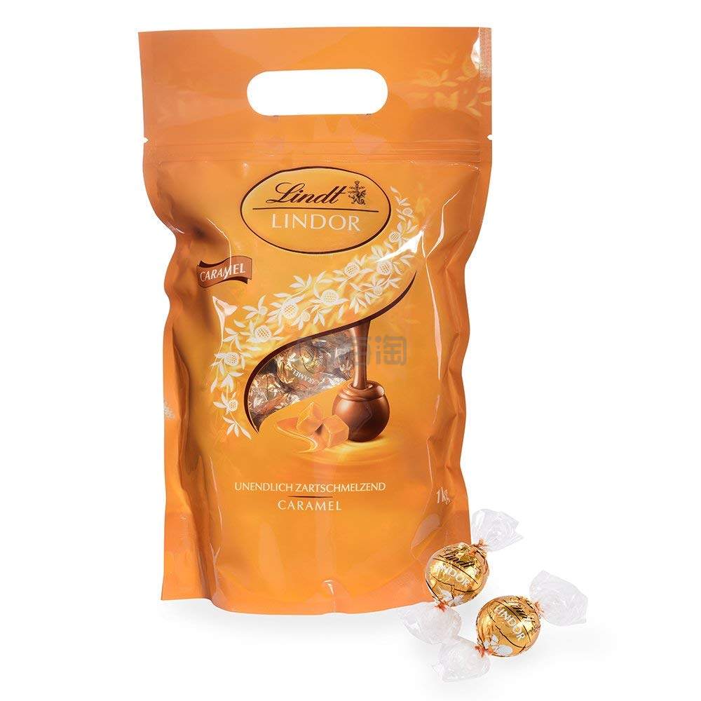 【含税直邮】Lindt 瑞士莲 Lindor 软心巧克力球 焦糖味 1kg