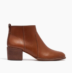 Madewell The Asher Boot in Leather 棕色短靴
