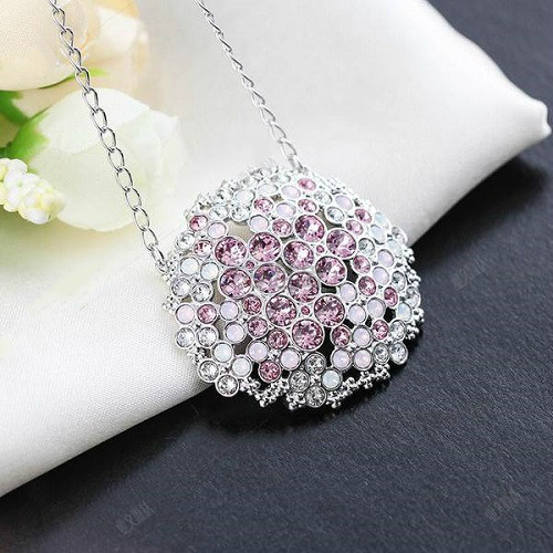 Swarovski 施华洛世奇 Cherie 系列 花簇水晶长款项链/毛衣链 5111318