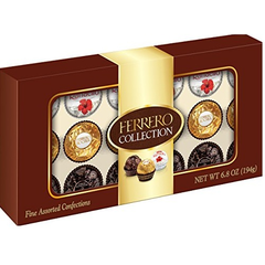 【满$60送20000积分】Ferrero Rocher 费列罗 坚果牛奶椰丝巧克力精美礼盒包装 18个