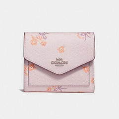 Coach Small Wallet With Cross Stitch Floral Print 印花小钱包