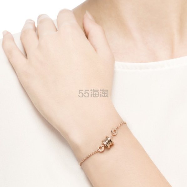 Bvlgari 宝格丽 B.Zero1 迷宫系列 18K玫瑰金奢华手链 350684