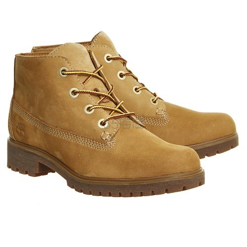 踢不烂~秋冬日常穿搭必备！Timberland 添柏岚 小麦色绒面革时尚女士踝靴