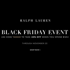 【2018黑五 DAY 3】Ralph Lauren：美国官网精选全场单品