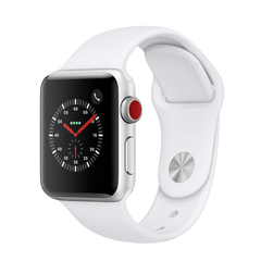 银色/黑色好价！【美亚自营】Apple Watch Series 3 苹果手表 GPS+蜂窝数据版 38mm 铝合金运动款