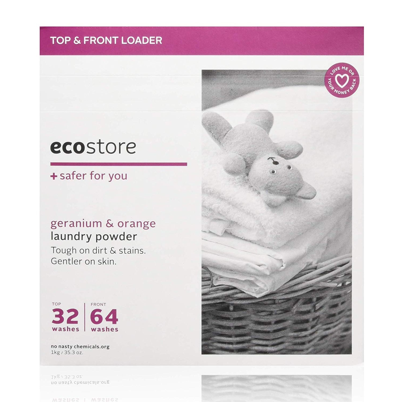 【中亚Prime会员】Ecostore 婴幼儿孕妇**洗衣粉 1kg 天竺葵香橙香味