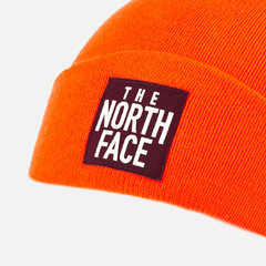 凑单好物 The North Face Dock 亮橘色毛线帽