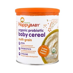 【9折+满减$5+免直邮中国】Happy Baby 有机益生菌婴儿米粉 多种谷物 198g