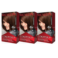 史低价！【美亚自营】Revlon 露华浓 ColorSilk 持久护发*剂 三盒装 多色可选