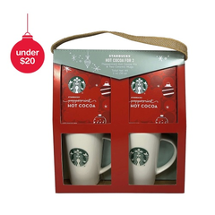 Starbucks 星巴克 圣诞礼盒 马克杯 2个+ 胡椒薄荷热可可 2份