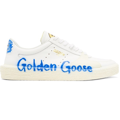 Golden Goose 白色 Tenthstar 斜纹工装蓝布运动鞋