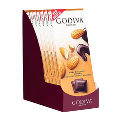 Godiva 歌帝梵 72%可可黑巧克力杏仁大排 10排*90g