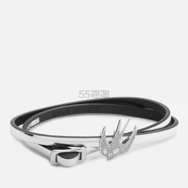 McQ Alexander McQueen 燕子装饰银色细腰带