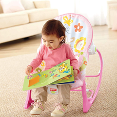 【中亚Prime会员】Fisher Price 费雪 粉色婴幼儿动物玩具摇椅
