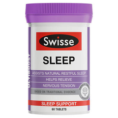 【澳洲PO*房】【SWISSE 品牌限时85折】Swisse 天然睡眠片 60粒 （促进睡眠/改善睡眠质量）