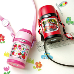 3.7折！【日本亚马逊】ZOJIRUSHI 象印 儿童保温杯 粉色草莓款 SC-ZT45