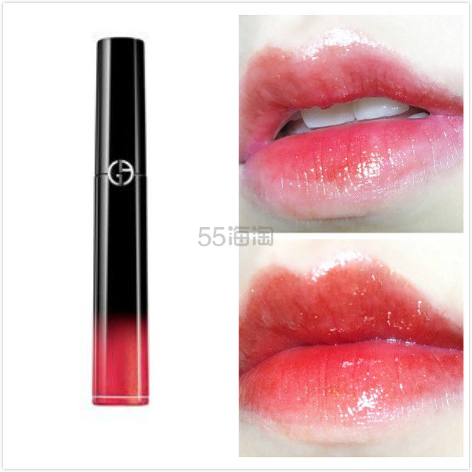 9折！Giorgio Armani 阿玛尼 漆光迷情唇釉 黑管 #500