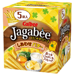 8.6折！【日本亚马逊】Calbee Jagabee 卡乐比 薯条3兄弟 经典黄油味 80g(16g×5袋)×12盒