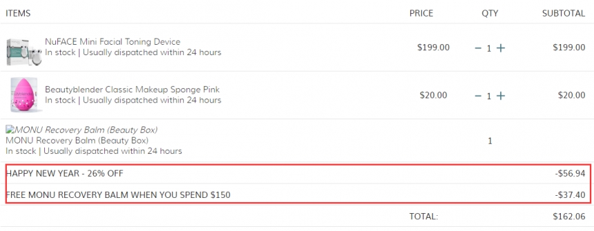 SkinCareRx：江原道、奥伦纳素、NUFACE等彩妆护肤美容仪