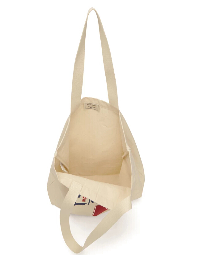 Maison Kitsuné Ecru MK College Tote 帆布袋