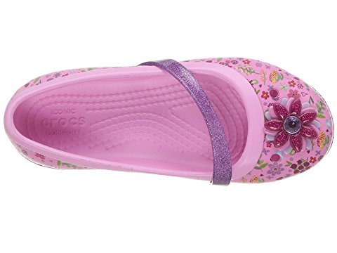 Crocs Kids Lina Graphic Flat GS 女款凉鞋