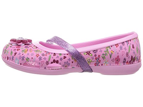 Crocs Kids Lina Graphic Flat GS 女款凉鞋