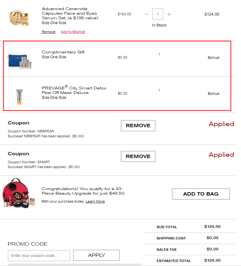 【享双重好礼】Elizabeth Arden 黄金胶囊 面部精华60粒+眼部精华60粒套组价值8