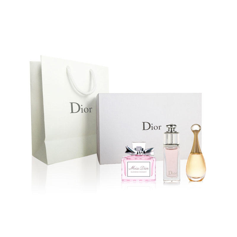 【包邮装】Dior 迪奥 真我+魅惑+花漾香水小样3件套 含手提袋 5ml*3瓶 