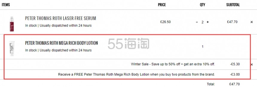 【解禁可直邮】5.2折+送身体乳赠礼！Peter Thomas Roth 彼得罗夫 龙血*精华液 15ml